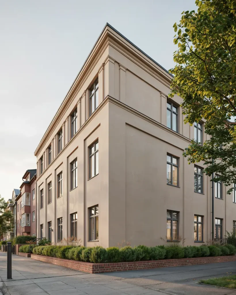 fasadstuckatur och utsmyckningar renoverades p bostadshus i roseng rd malm